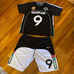 Ice Cream Socccor Jersey Set in Large